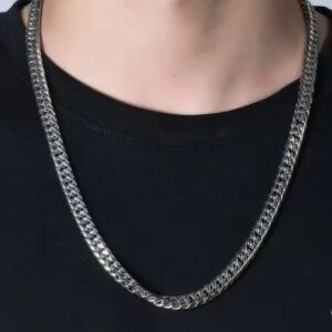 Panser halskæde stål 7 mm.