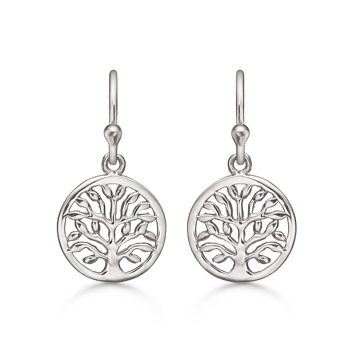 Støvring Design sølv øreringe Livets træ