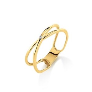 Aagaard 14 kt. ring diam.1X0,004CTWPI 14643756-34