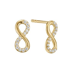 Aagaard Ørestikker 8 kt, Evighed 24 x cz 11 x 5 mm