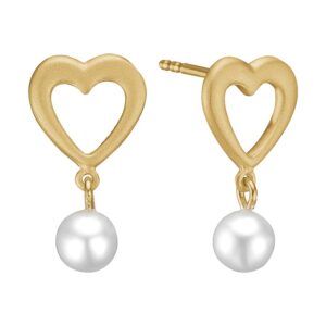 Aagaard 8 kt. øreringe med perle 1671-G8-19