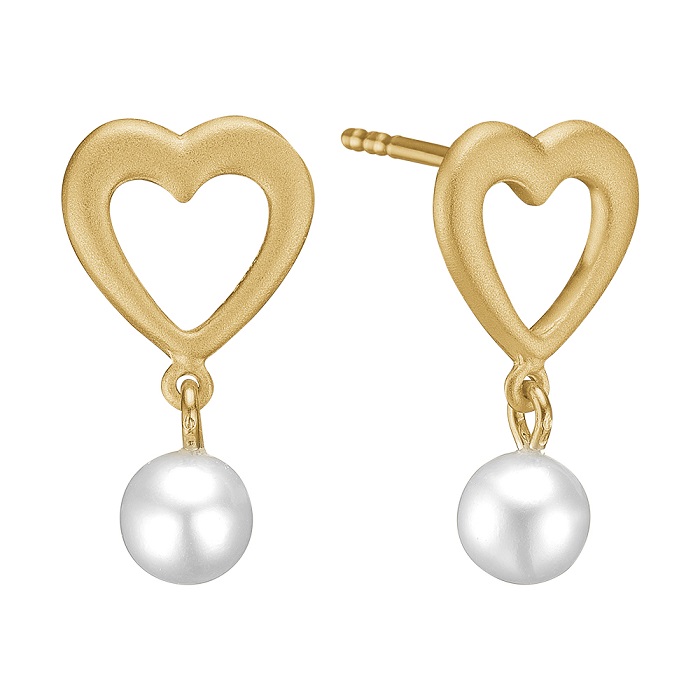 Aagaard 8 kt. øreringe med perle 1671-G8-19