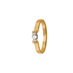 Aagaard 14 kt. diamant ring 1800-G14-03