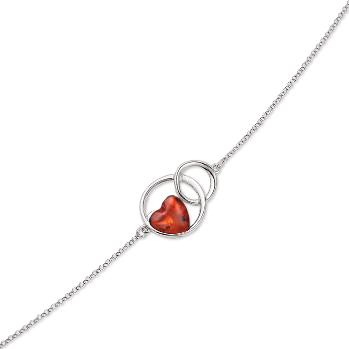 Støvring Design - Armbånd i sølv med rav