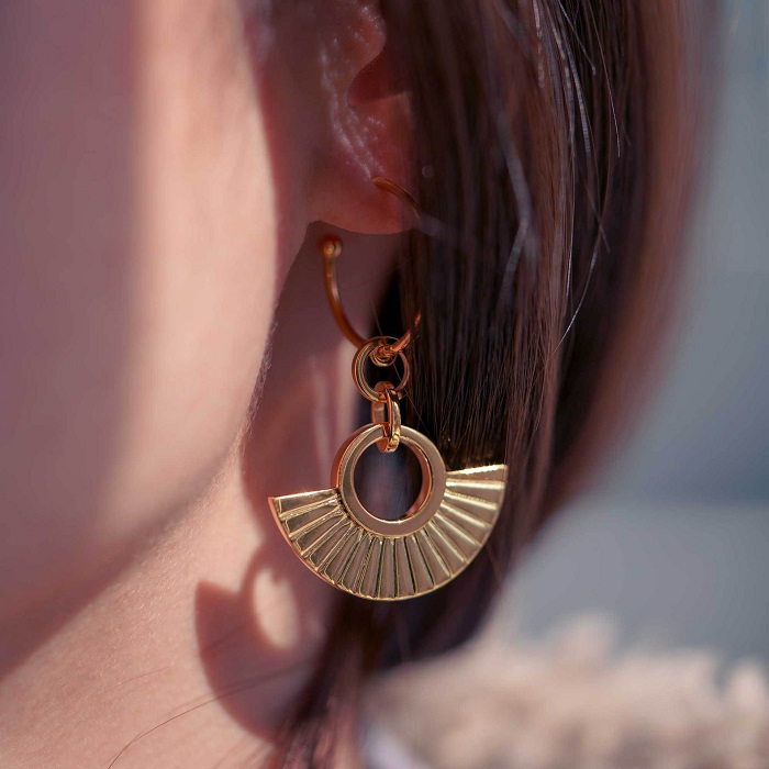 "Kara" Øreringe forgyldt