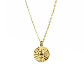Aqua Dulce - Line Coin halskæde i forgyldt
