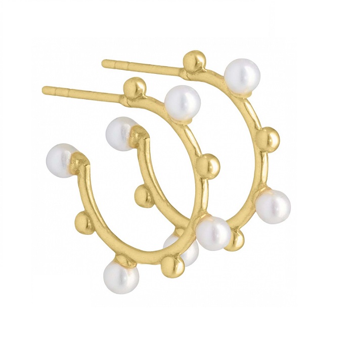 Aqua Dulce - Liz øreringe i forgyldt