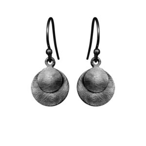 Susanne Friis Bjørner - Øreringe i oxideret sølv 5182-3