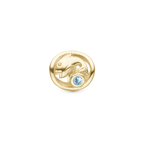 Christina - Charm Fisken forgyldt