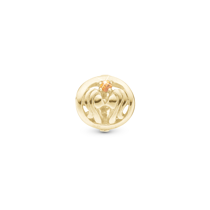 Christina - Charm Tvillingen forgyldt