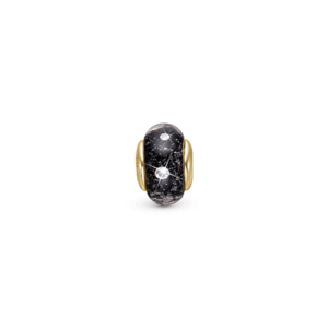 Christina - Sparkling black globe charm