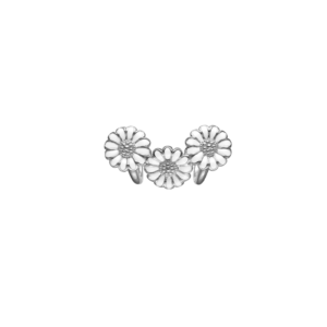 Christina - White Marguerite Trinity charm