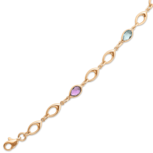 Støvring Design guld armbånd ovale led