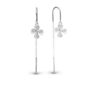 Christina øreringe Long Four Leaf Clover 670-S77