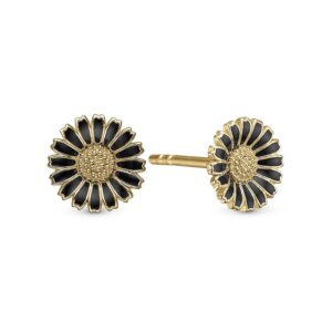 Christina Marguerite Black 8mm Øreringe 671-G124