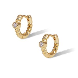 Donatella - Mini hoop forgyldt sølv