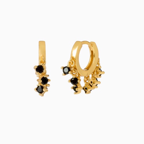 "Syrena" øreringe forgyldt sølv