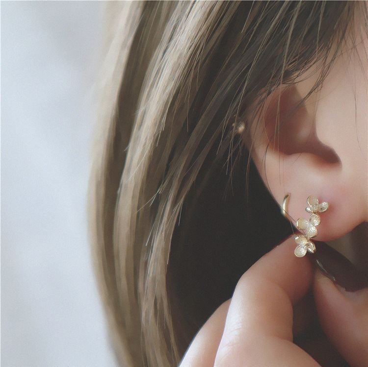 Donnatella - øreringe forgyldt sølv