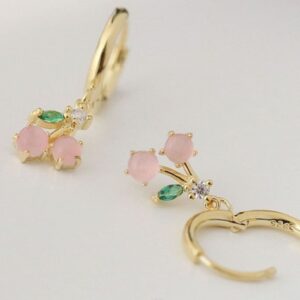 Donnatella - øreringe "Cherry" forgyldt