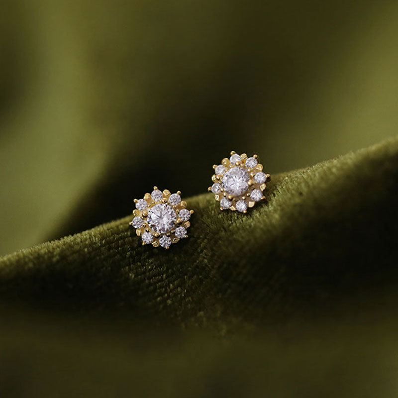 Donnatella - øreringe forgyldt sølv