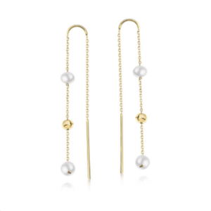 Donnatella - øreringe forgyldt sølv