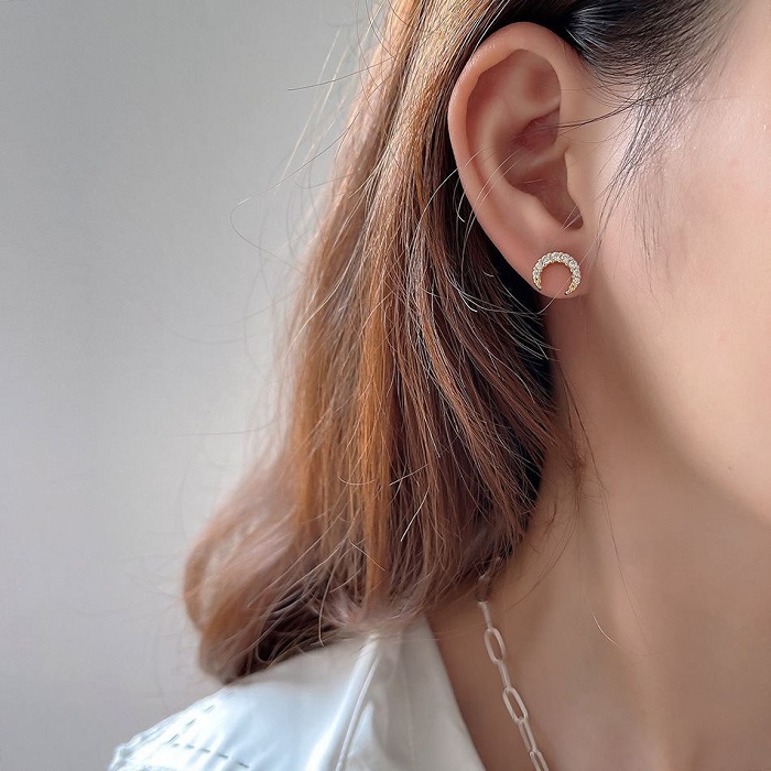 Donnatella - øreringe forgyldt sølv