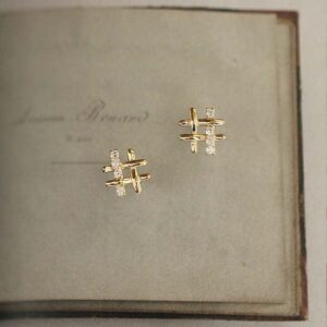 Donnatella - øreringe forgyldt sølv