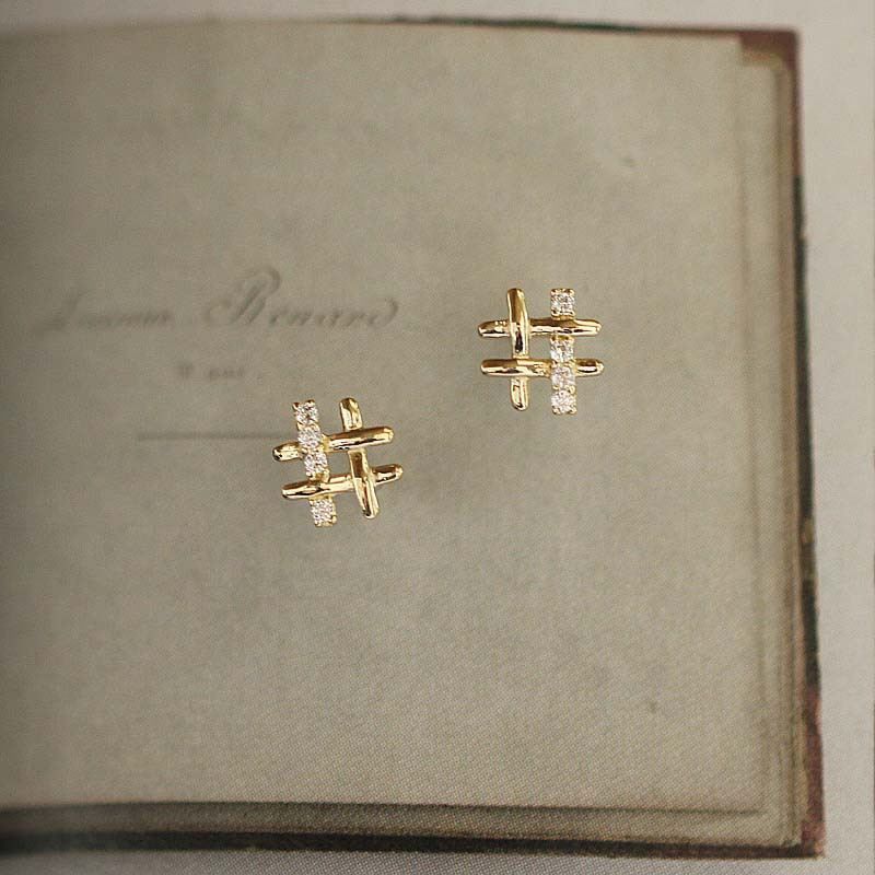 Donnatella - øreringe forgyldt sølv