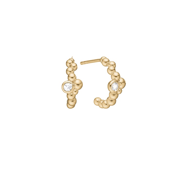 Aagaard øreringe Tankebobler forgyldt