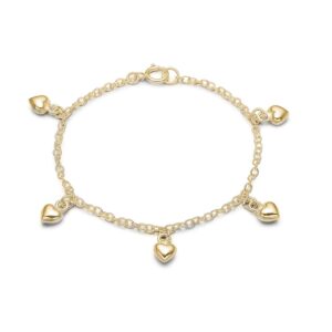 Aagaard Børnearmbånd med hjerter 1601-K-G02