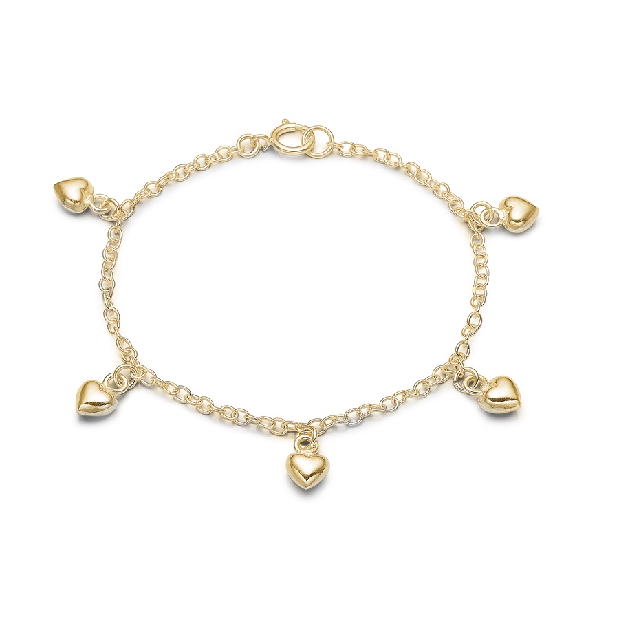 Aagaard Børnearmbånd med hjerter 1601-K-G02
