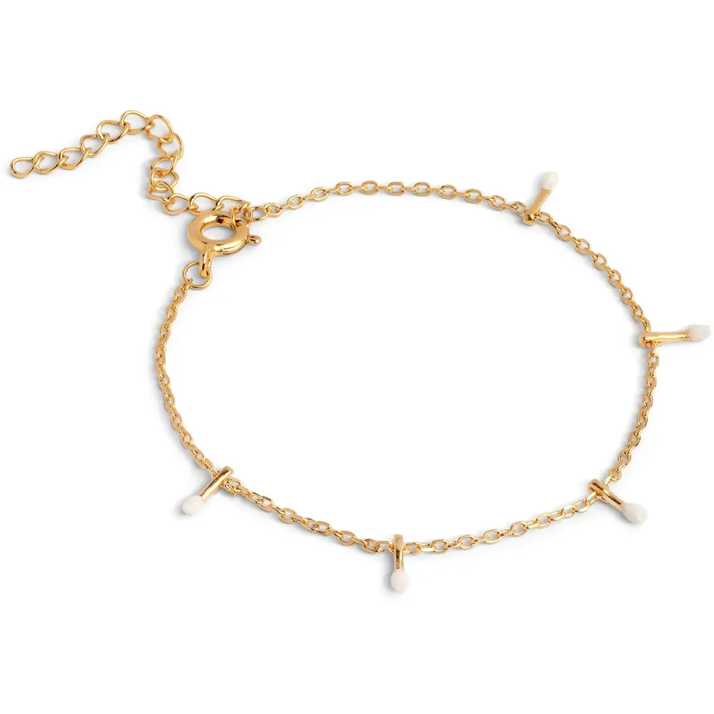 Enamel Lola drop Daisy armbånd B152G