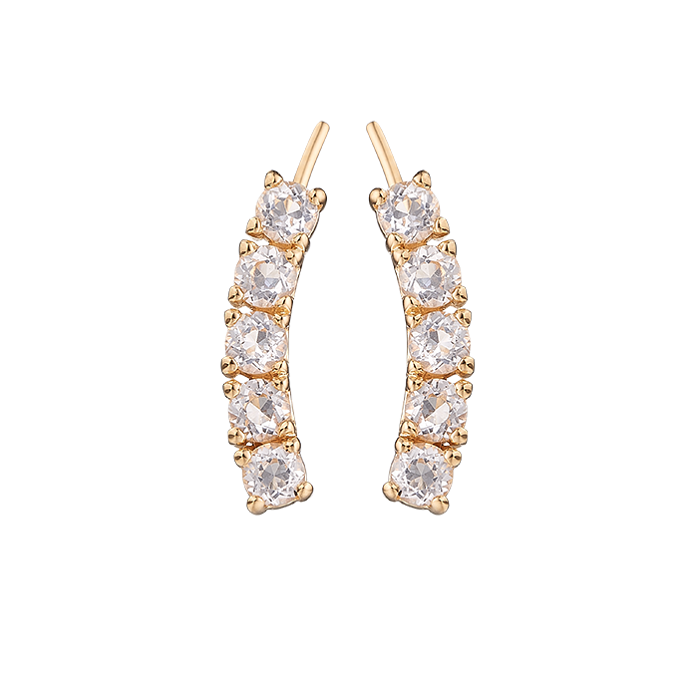 Christina Floating Crystal Ear Crawler 672-G04