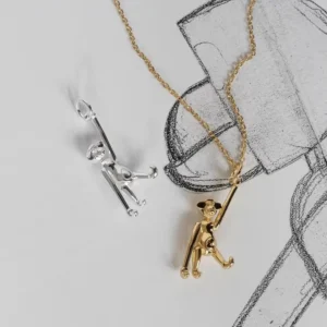 Kaj Bojesen halskæde "Aben" sølv