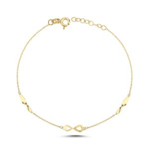 Melfia armbånd 14 karat guld med evighedstegn 2305 115F