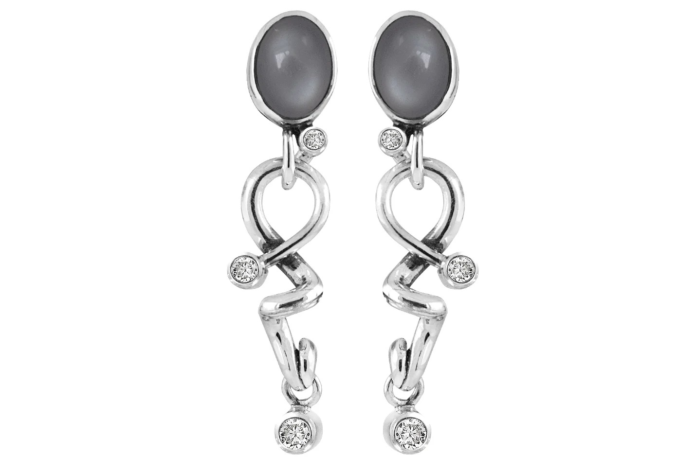 Rabinovich Glamorous Grey øreringe 74116454