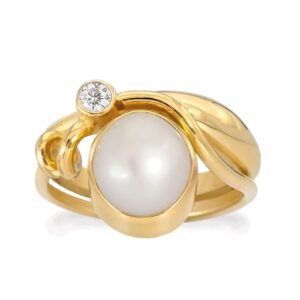 Rabinovich Winding White ring 79420301