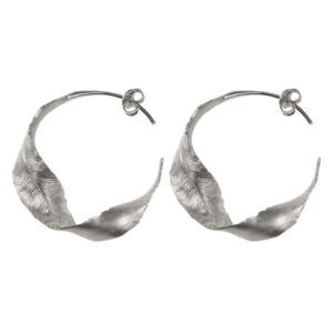 Hultquist - Twisted leaf øreringe i sølv
