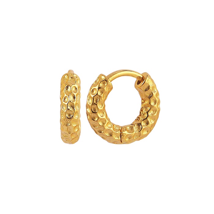 Hultquist - Florence hoops øreringe i forgyldt