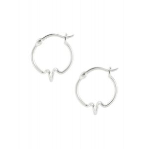 Hultquist - Heartbeat øreringe i sølv