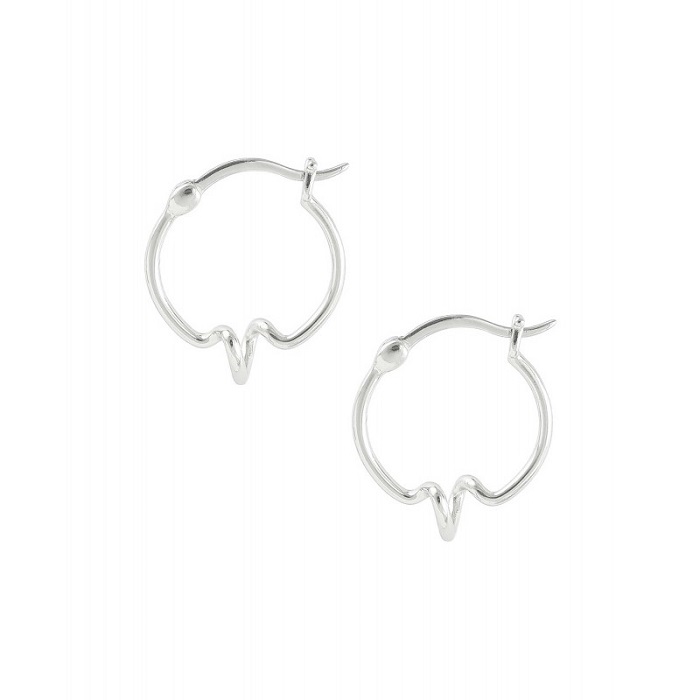 Hultquist - Heartbeat øreringe i sølv