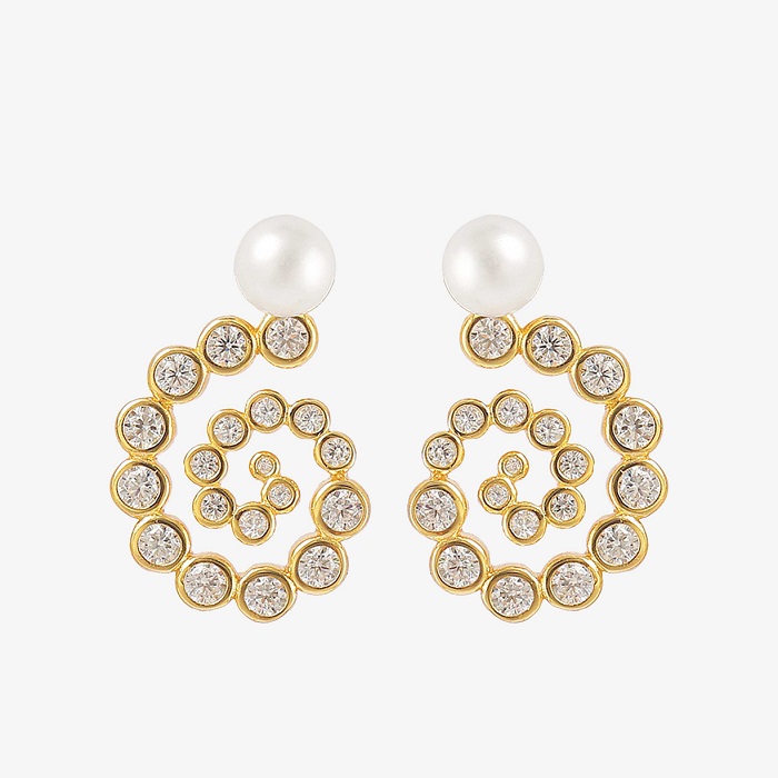 Hultquist - Øreringe Milkyway forgyldt