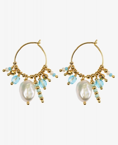 Hultquist - Ocean øreringe i forgyldt