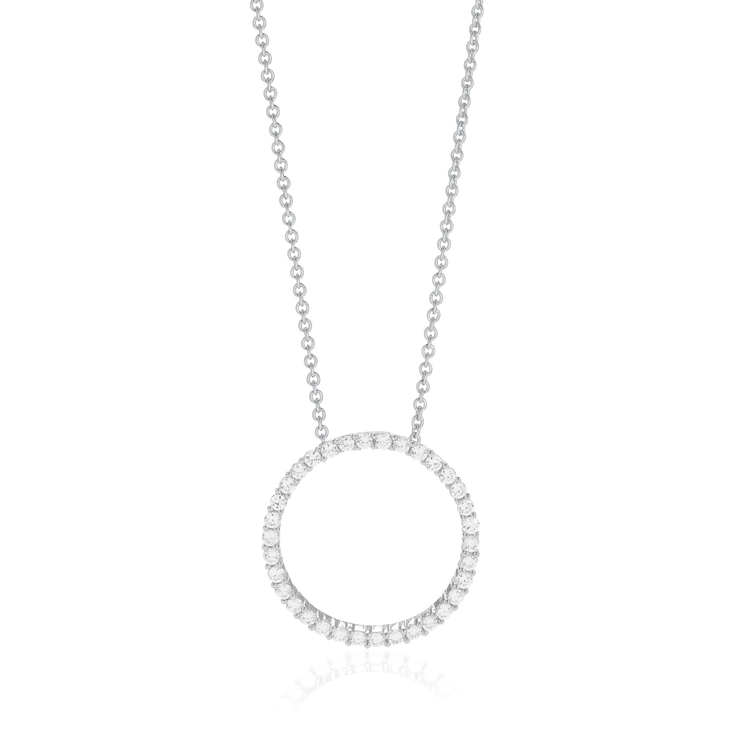 Sif Jakobs - Halskæde Biella Grande med hvide zirkoner