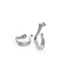 Silke x Sistie 2nd Creoler Small Stål zx1018sws