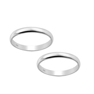 Vielsesringe sølv 3 mm. 102224