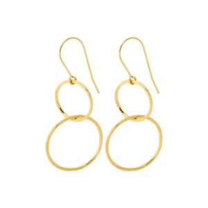 Pernille Corydon Double Plain Hooks øreringe E-223-GP