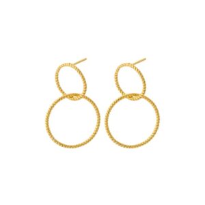 Pernille Corydon Double Twisted øreringe E-228-GP