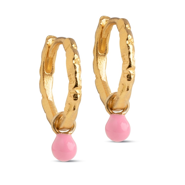 Enamel - Bella øreringe E245GMLightPink