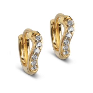 Enamel Sparkling Curve øreringe E316G